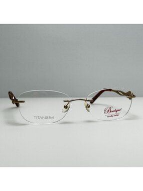 Boutique Pave 242 Gld Titanium Eyeglasses Eye Glasses Frames 52-17-135